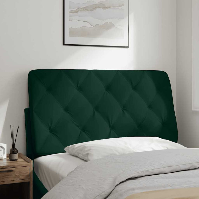 Pernă tăblie de pat, verde, 100 cm, catifea