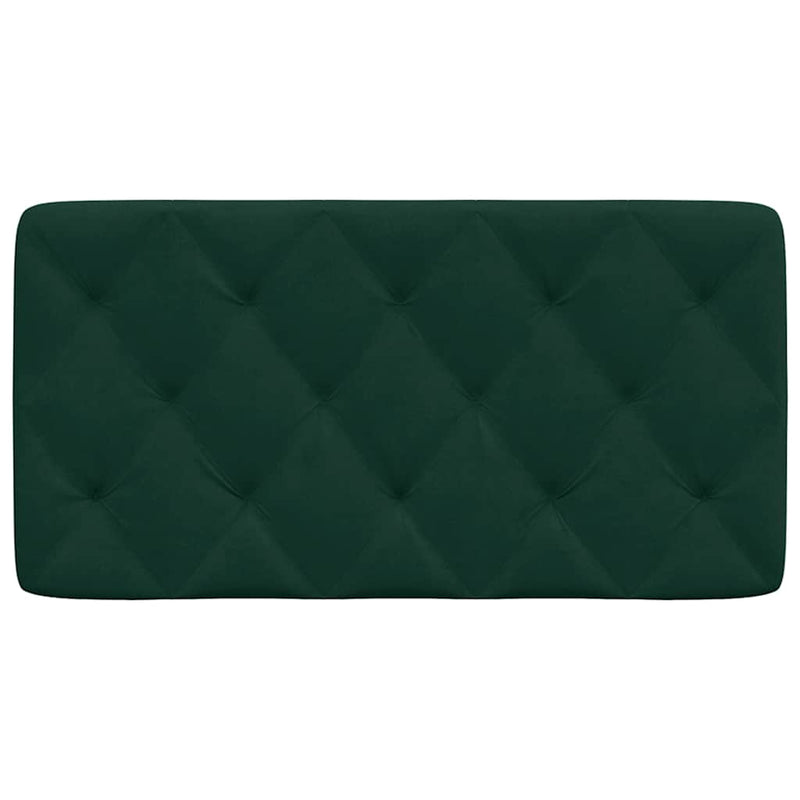 Pernă tăblie de pat, verde, 100 cm, catifea