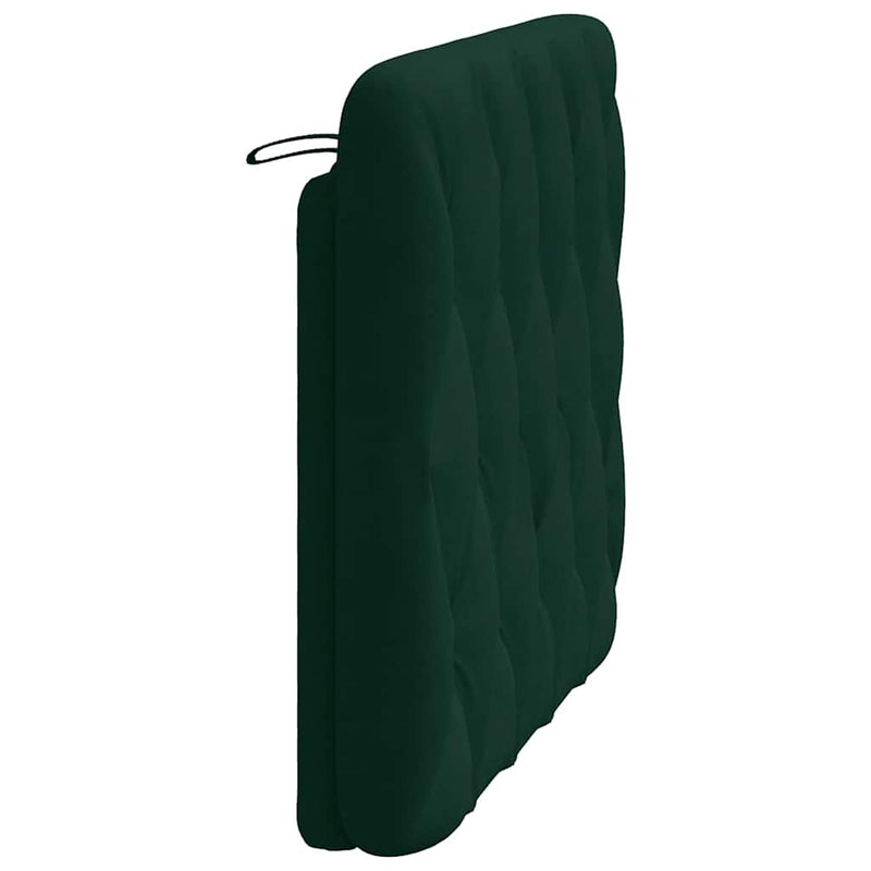 Pernă tăblie de pat, verde, 100 cm, catifea