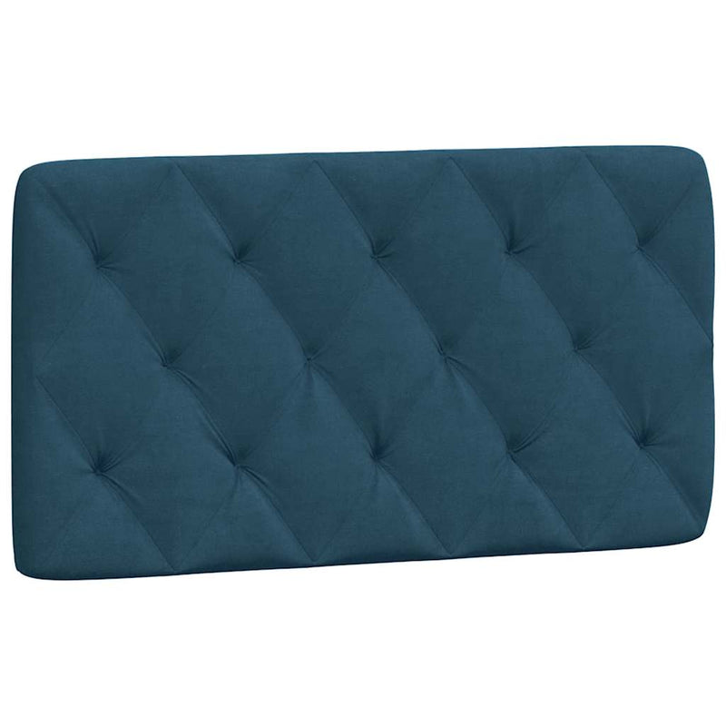 Pernă tăblie de pat, albastru, 100 cm, catifea