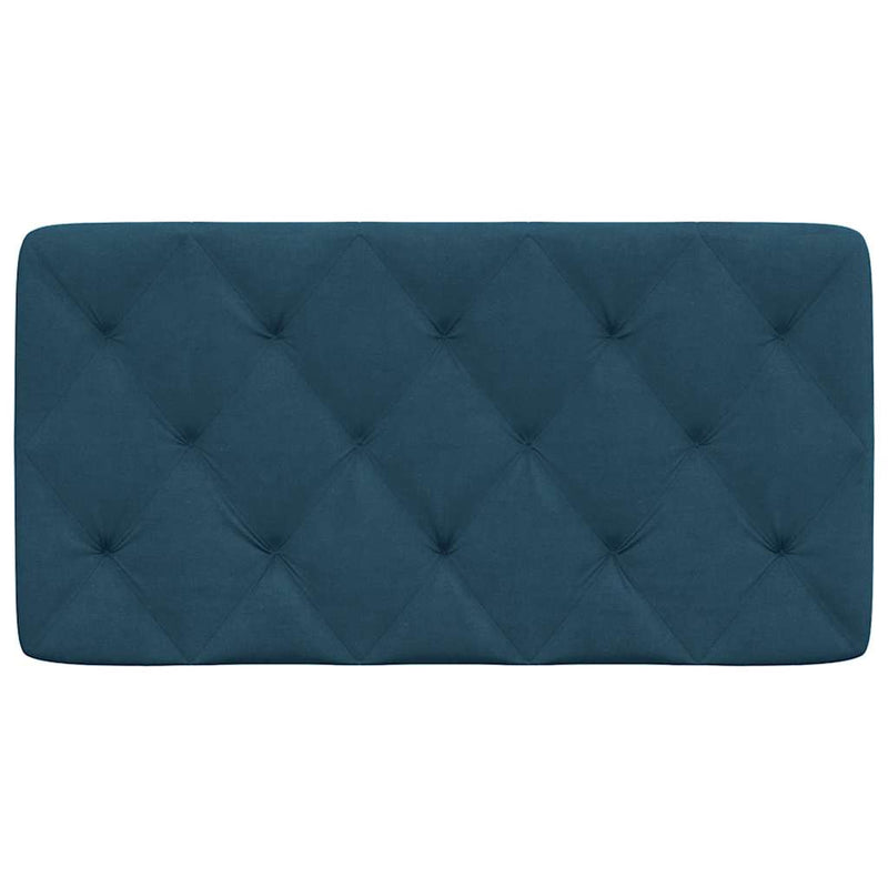 Pernă tăblie de pat, albastru, 100 cm, catifea