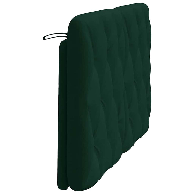 Pernă tăblie de pat, verde, 120 cm, catifea