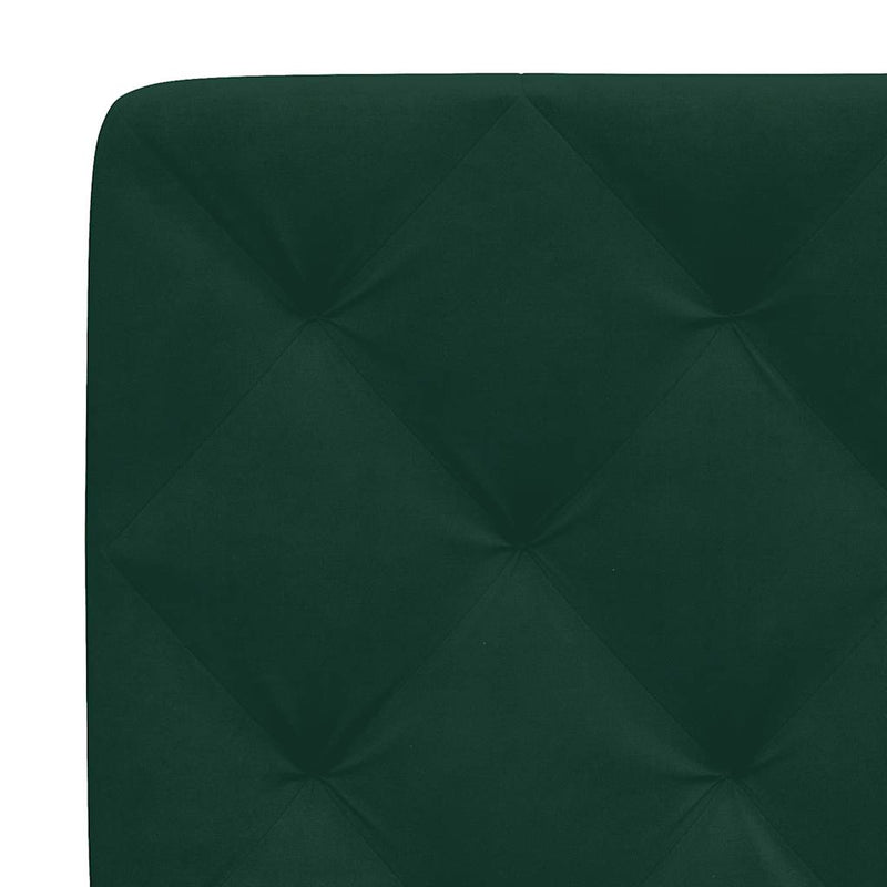 Pernă tăblie de pat, verde, 120 cm, catifea