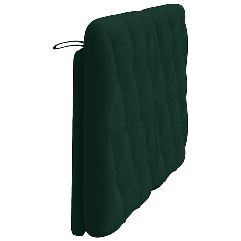Pernă tăblie de pat, verde, 140 cm, catifea