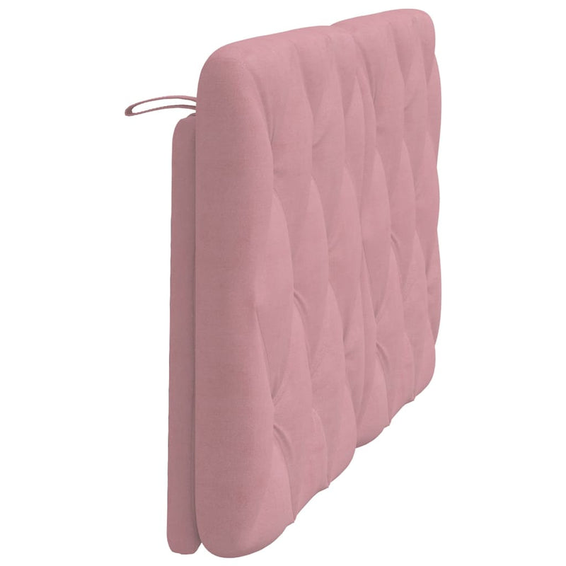 Pernă tăblie de pat, roz, 140 cm, catifea