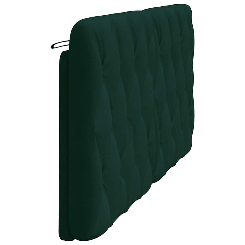 Pernă tăblie de pat, verde, 180 cm, catifea