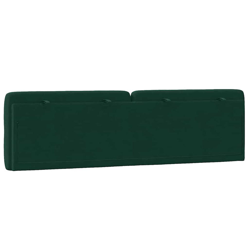 Pernă tăblie de pat, verde, 180 cm, catifea