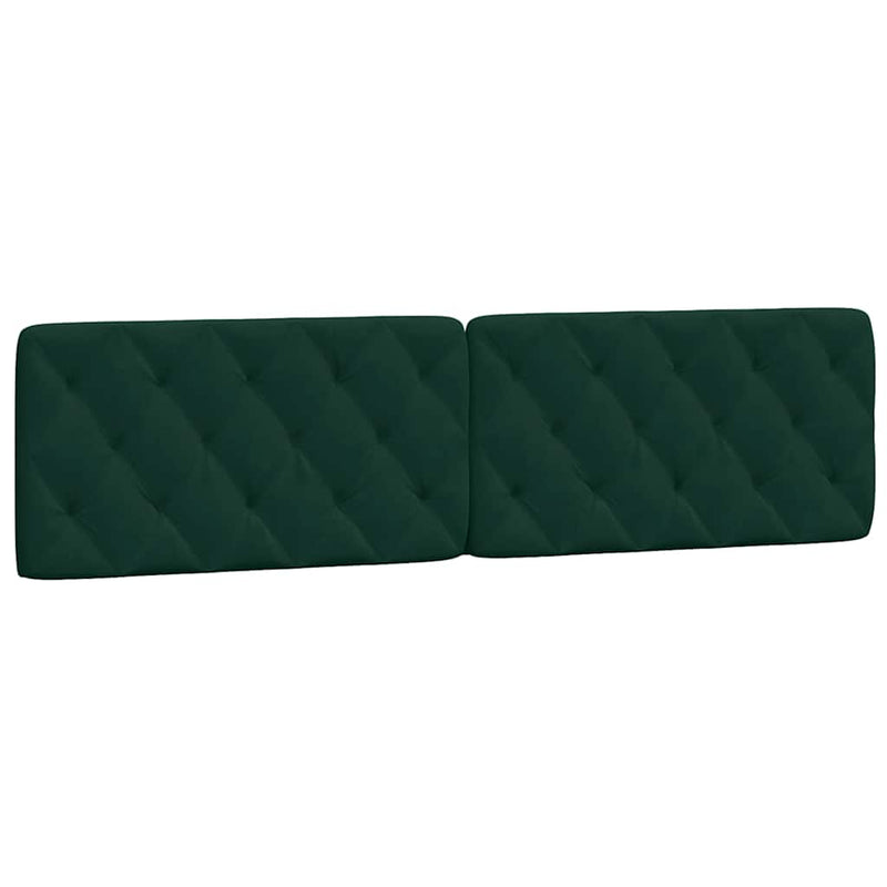 Pernă tăblie de pat, verde, 200 cm, catifea
