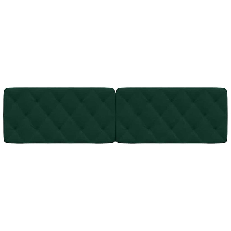 Pernă tăblie de pat, verde, 200 cm, catifea