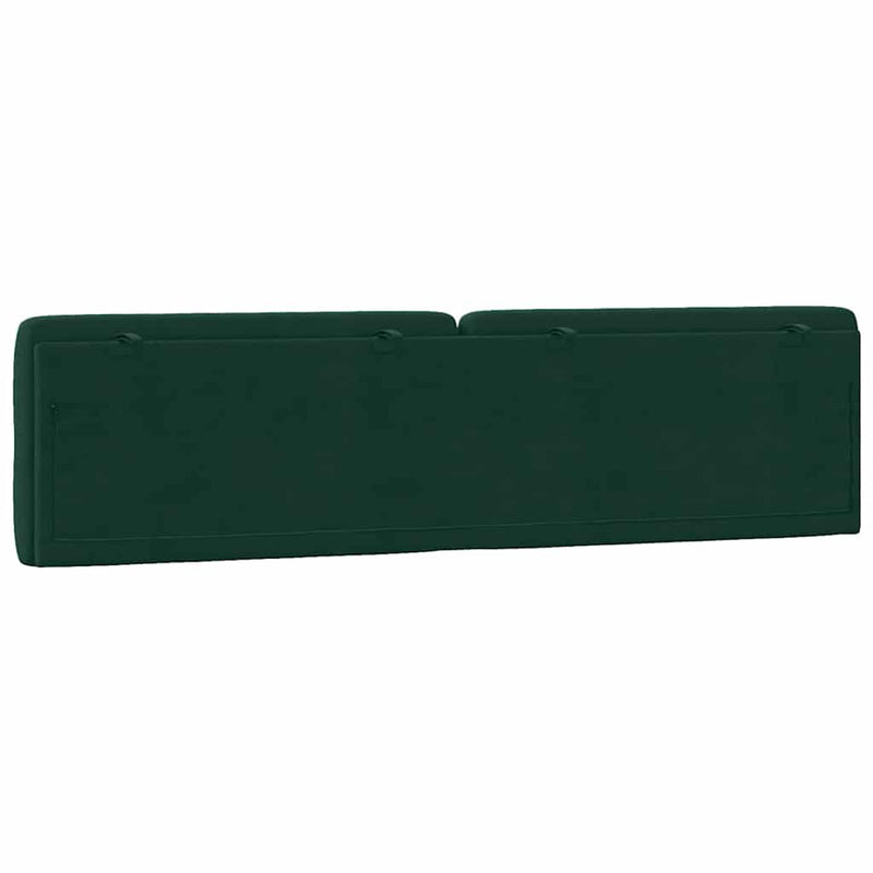 Pernă tăblie de pat, verde, 200 cm, catifea