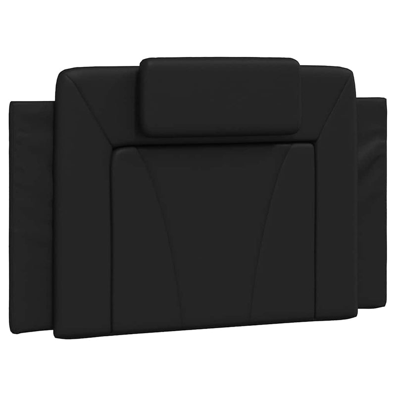 Pernă pentru tăblie pat, Viana, negru, 90 cm, piele artificială