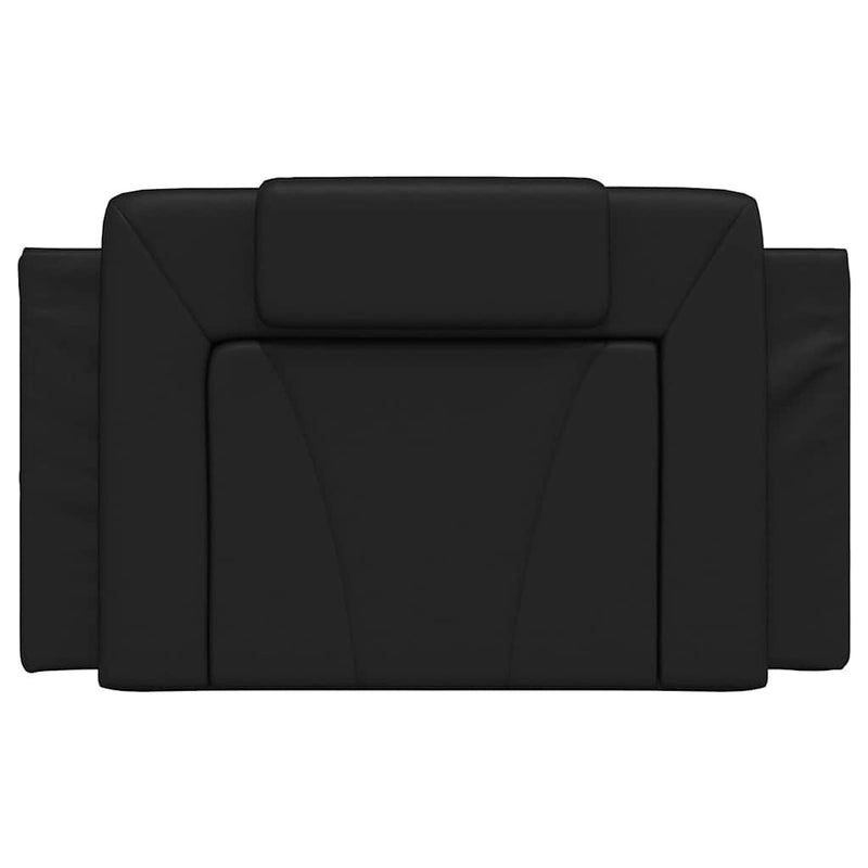 Pernă pentru tăblie pat, Viana, negru, 90 cm, piele artificială