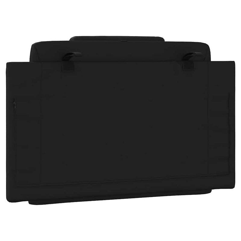 Pernă pentru tăblie pat, Viana, negru, 90 cm, piele artificială