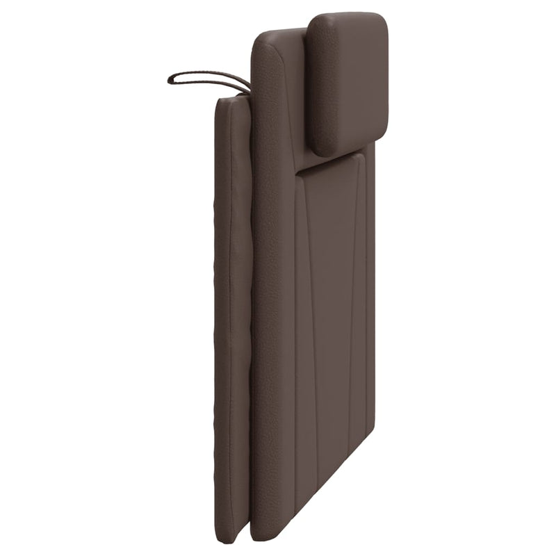 Pernă pentru tăblie pat, Viana, maro, 100 cm, piele artificială