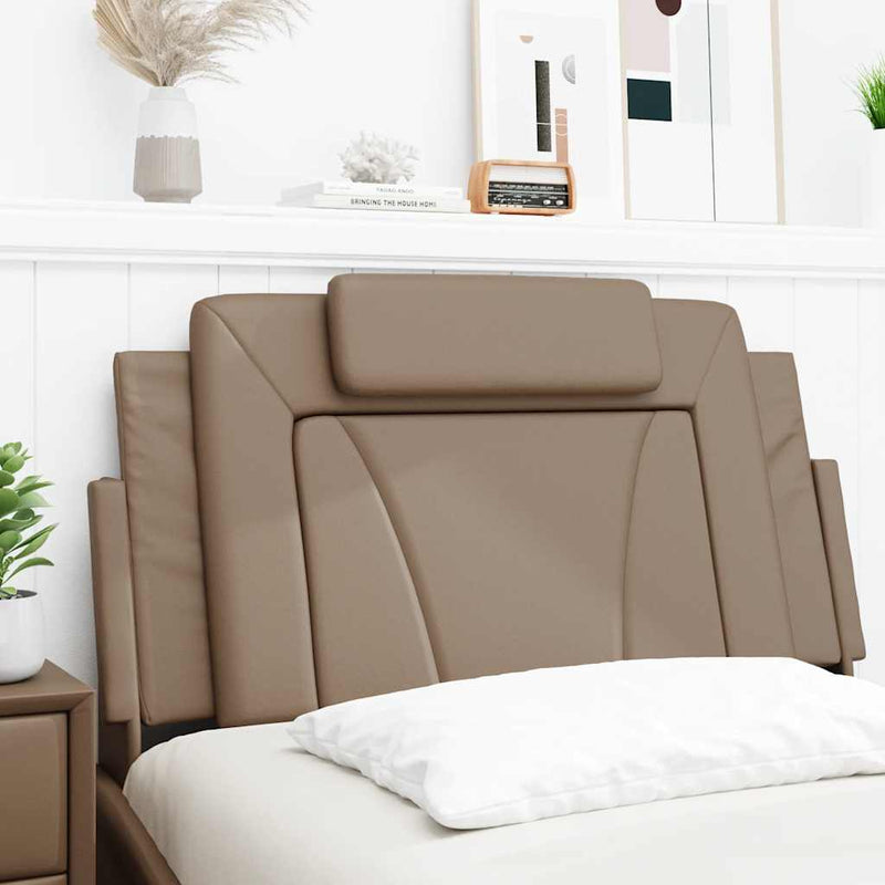 Pernă pentru tăblie pat, Viana, cappuccino, 100 cm, piele artificială