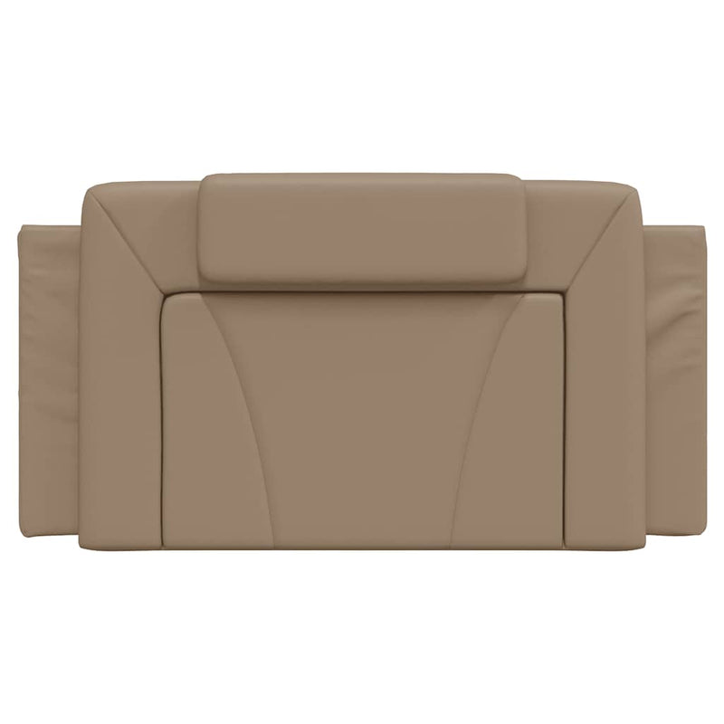 Pernă pentru tăblie pat, Viana, cappuccino, 100 cm, piele artificială