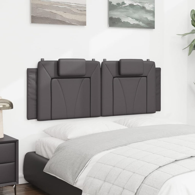 Pernă pentru tăblie, Viana, gri, 120 cm, piele artificială
