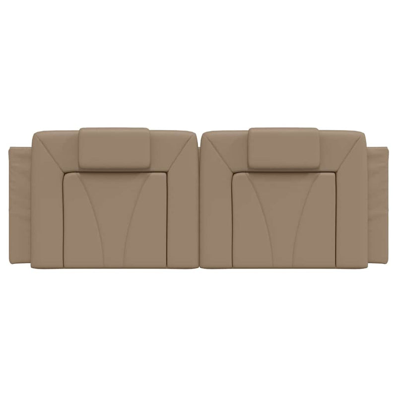 Pernă pentru tăblie pat, Viana, cappuccino, 120 cm, piele artificială