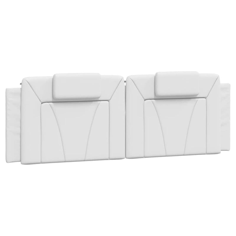 Pernă pentru tăblie pat, Viana, alb, 160 cm, piele artificială