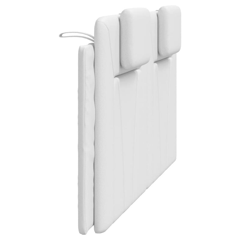 Pernă pentru tăblie pat, Viana, alb, 160 cm, piele artificială