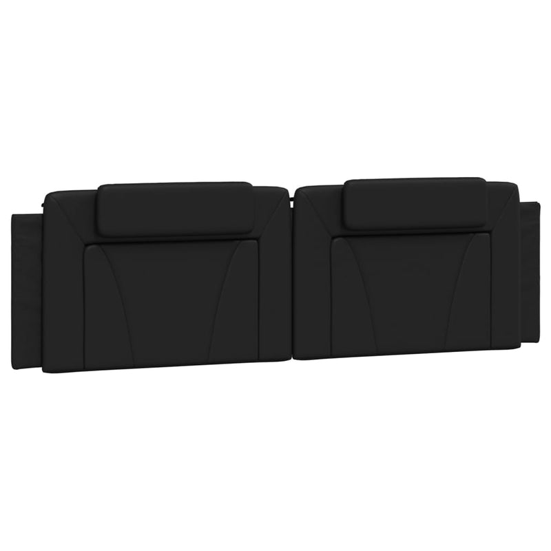Pernă pentru tăblie pat, Viana, negru, 183 cm, piele artificială