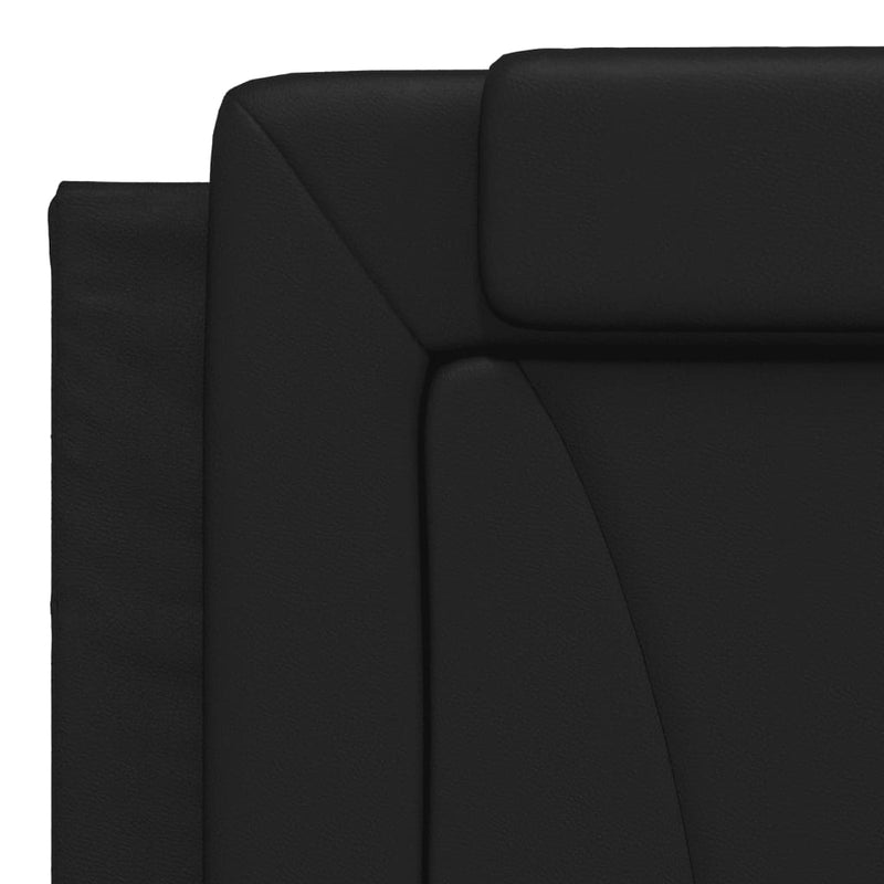 Pernă pentru tăblie pat, Viana, negru, 183 cm, piele artificială