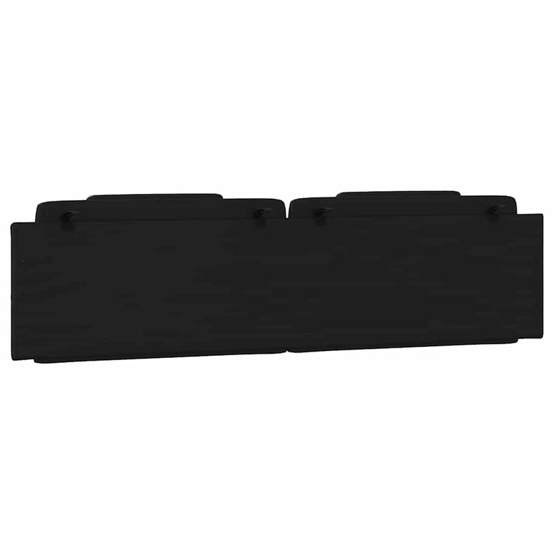 Pernă pentru tăblie pat, Viana, negru, 200 cm, piele artificială