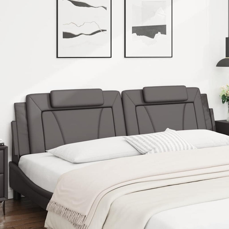 Pernă pentru tăblie, Viana, gri, 200 cm, piele artificială