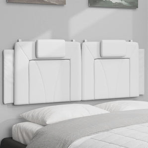 Pernă pentru tăblie pat, Viana, alb, 152 cm, piele artificială