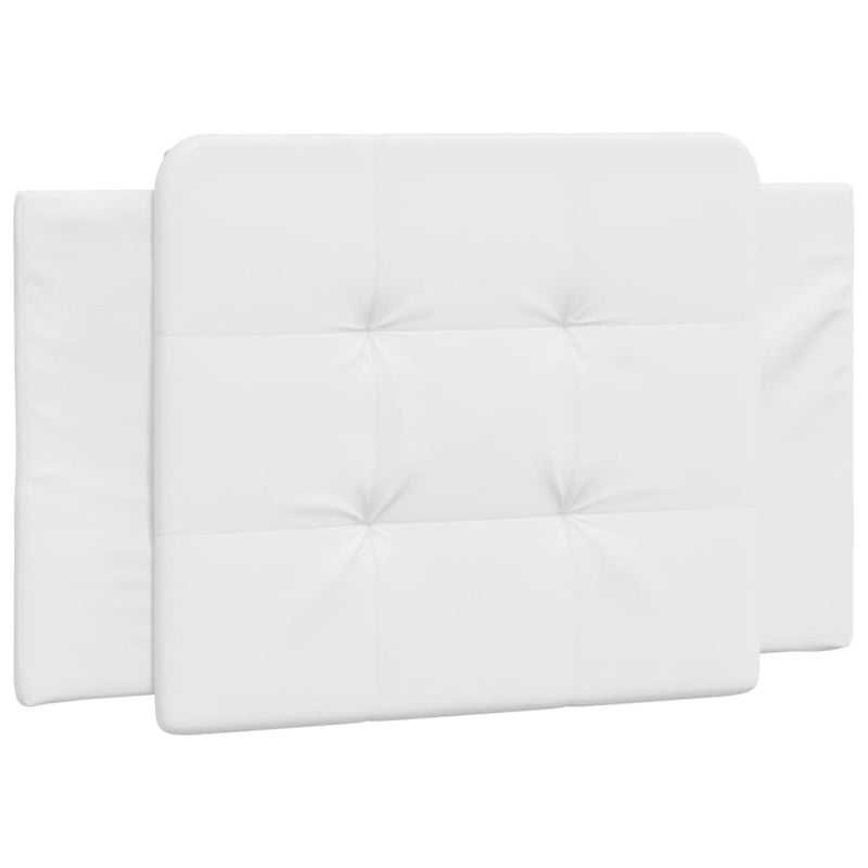 Pernă pentru tăblie pat, Zadar, alb, 80 cm, piele artificială