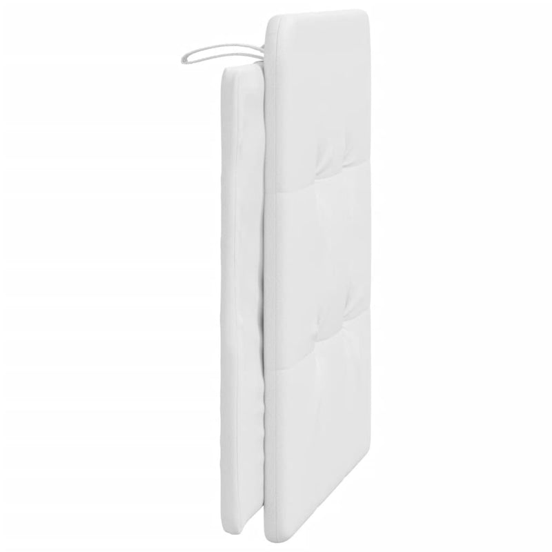 Pernă pentru tăblie pat, Zadar, alb, 80 cm, piele artificială