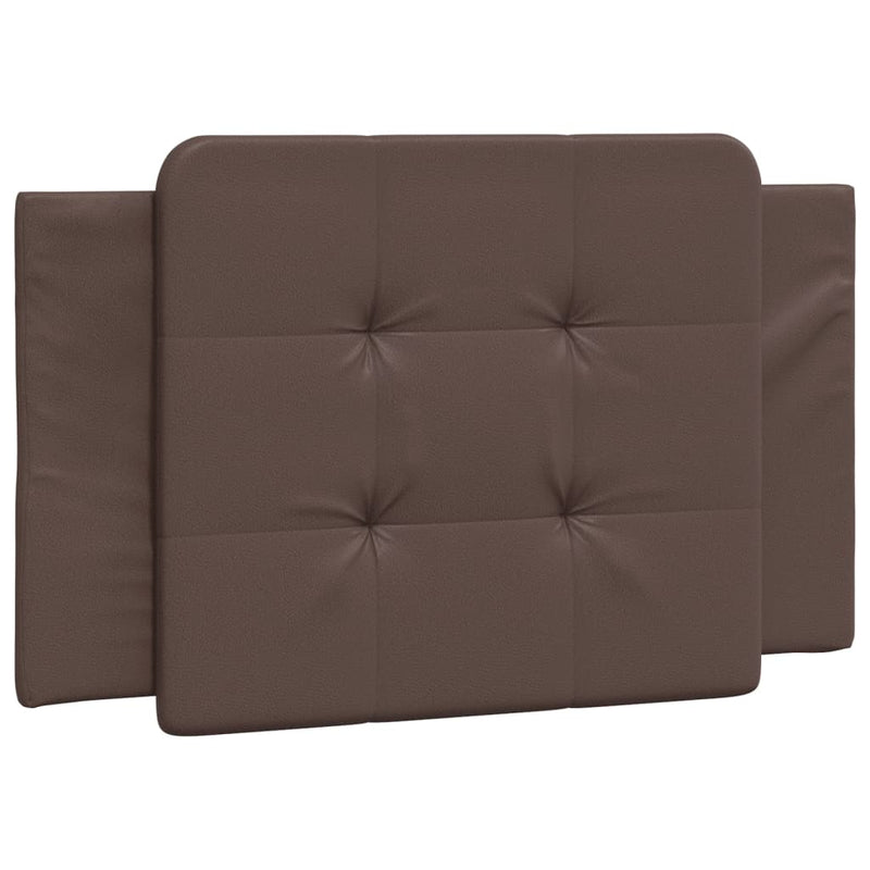 Pernă pentru tăblie pat, Zadar, maro, 80 cm, piele artificială