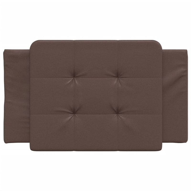Pernă pentru tăblie pat, Zadar, maro, 80 cm, piele artificială