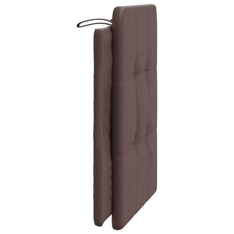 Pernă pentru tăblie pat, Zadar, maro, 80 cm, piele artificială