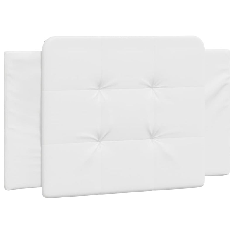 Pernă pentru tăblie pat, Zadar, alb, 90 cm, piele artificială