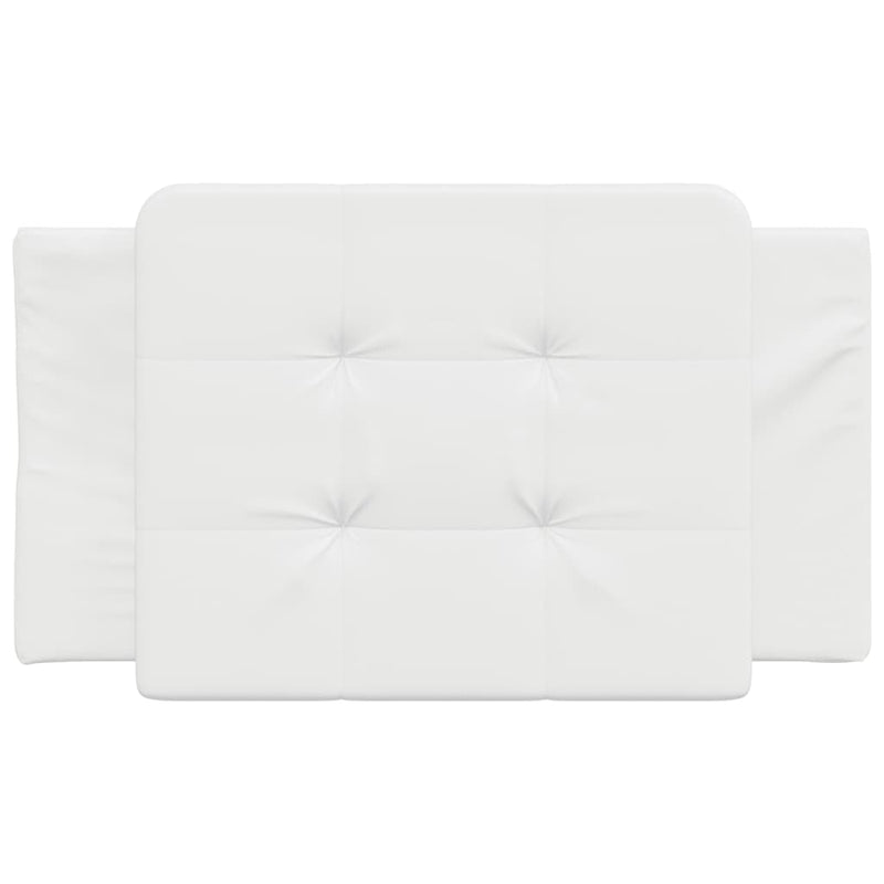 Pernă pentru tăblie pat, Zadar, alb, 90 cm, piele artificială