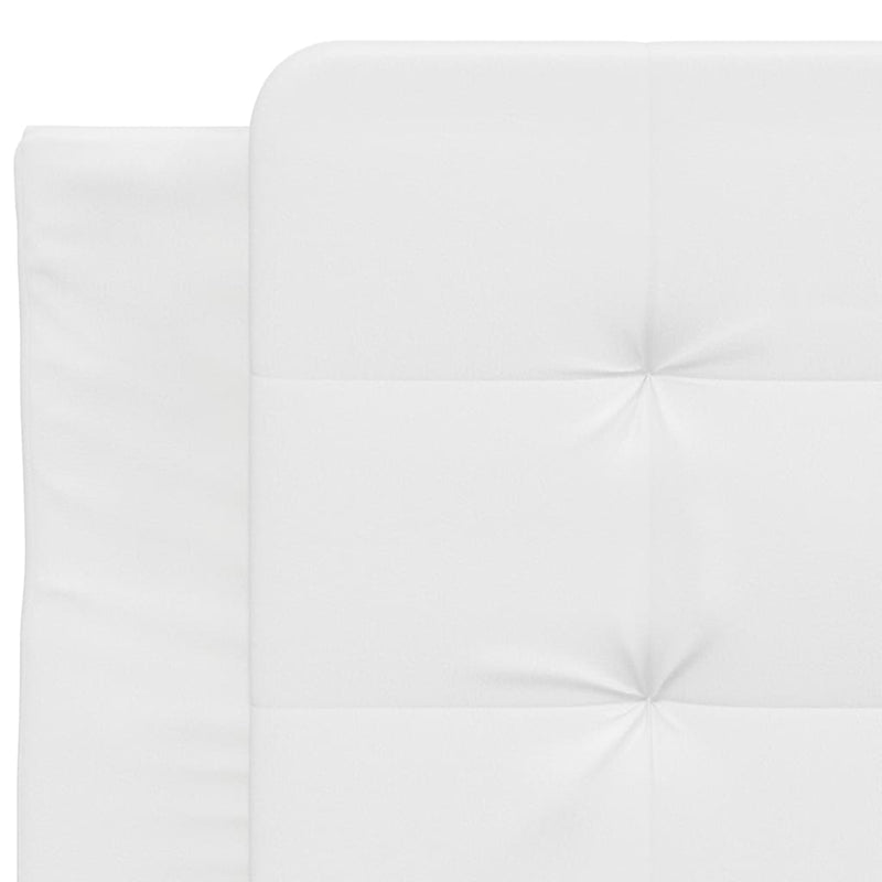 Pernă pentru tăblie pat, Zadar, alb, 90 cm, piele artificială
