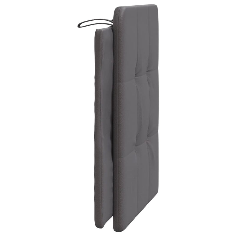 Pernă pentru tăblie pat, Zadar, gri, 90 cm, piele artificială