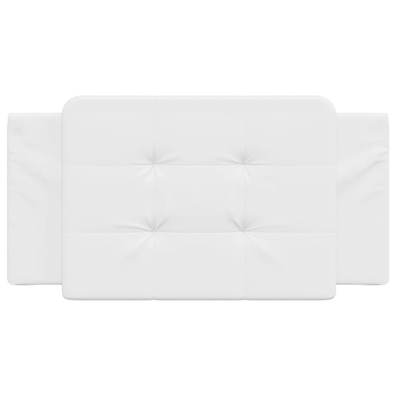 Pernă pentru tăblie pat, Zadar, alb, 100 cm, piele artificială