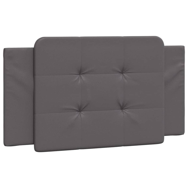Pernă pentru tăblie pat, Zadar, gri, 100 cm, piele artificială