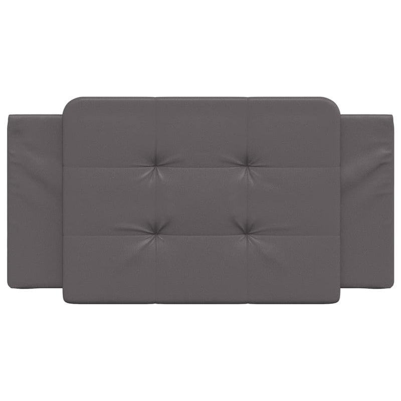 Pernă pentru tăblie pat, Zadar, gri, 100 cm, piele artificială