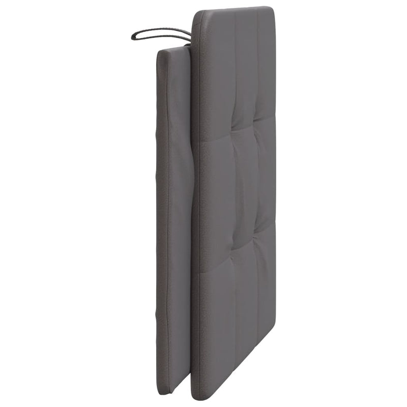 Pernă pentru tăblie pat, Zadar, gri, 100 cm, piele artificială