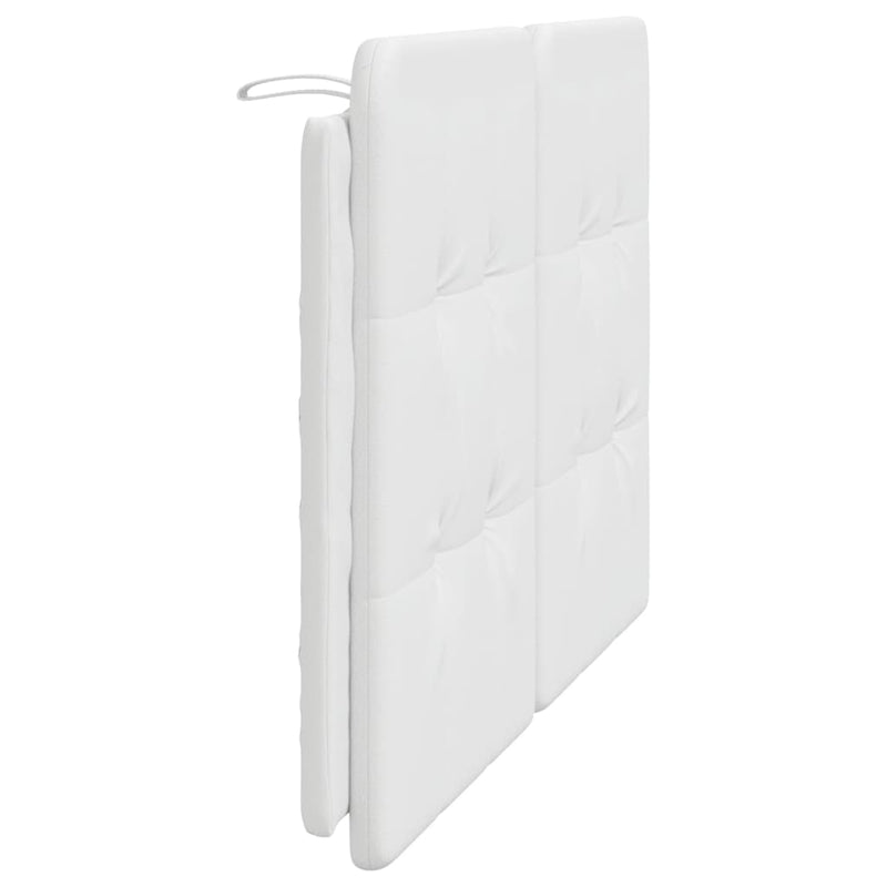 Pernă pentru tăblie pat, Zadar, alb, 120 cm, piele artificială
