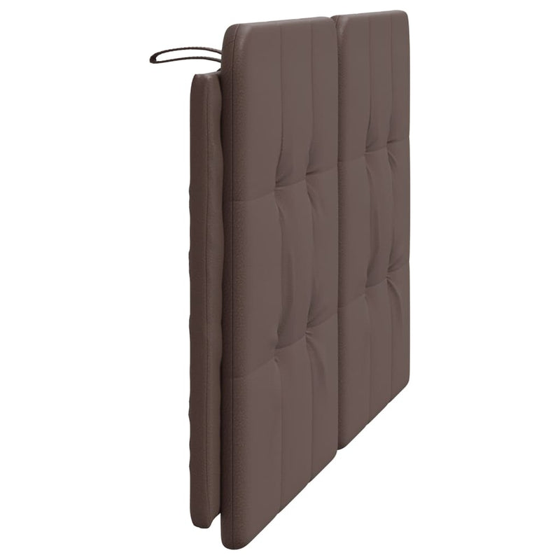 Pernă pentru tăblie pat, Zadar, maro, 120 cm, piele artificială
