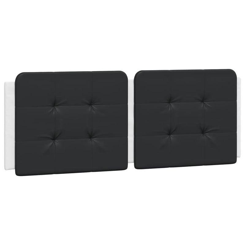 Pernă pentru tăblie pat, Zadar, negru și alb, 120cm, piele artificială