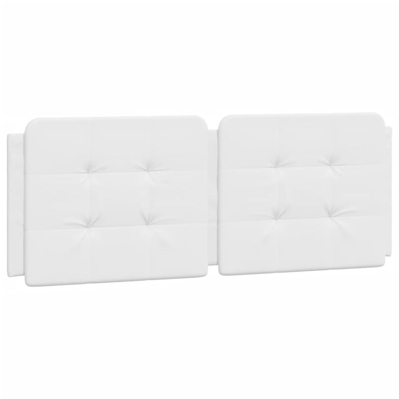 Pernă pentru tăblie pat, Zadar, alb, 140 cm, piele artificială