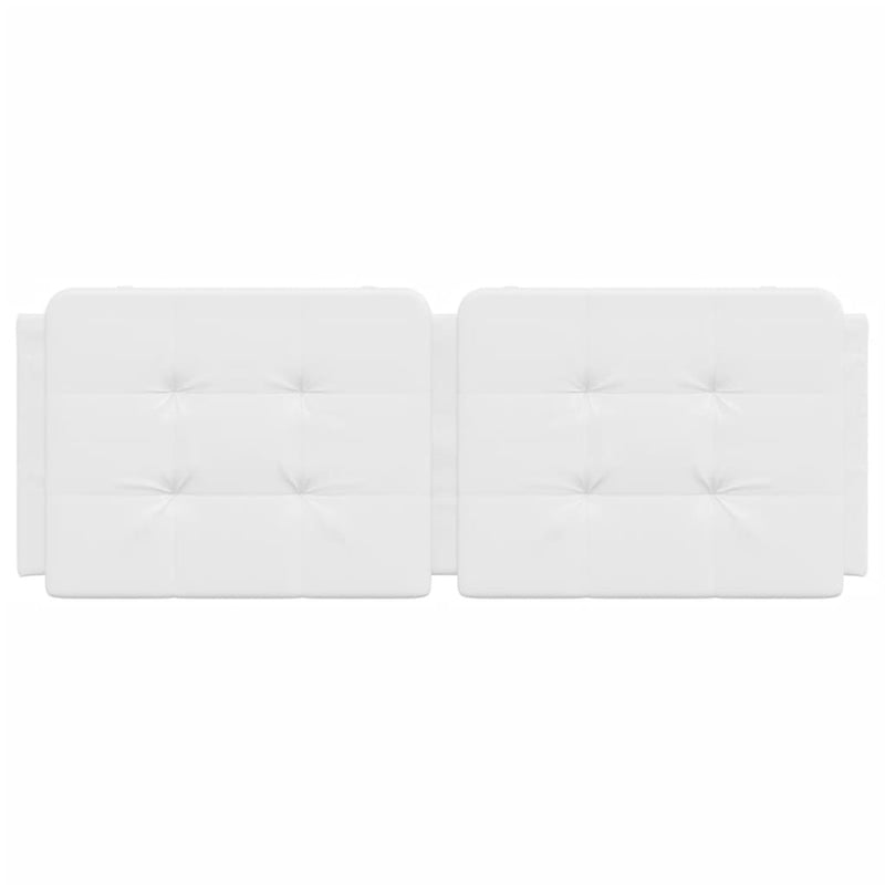 Pernă pentru tăblie pat, Zadar, alb, 140 cm, piele artificială