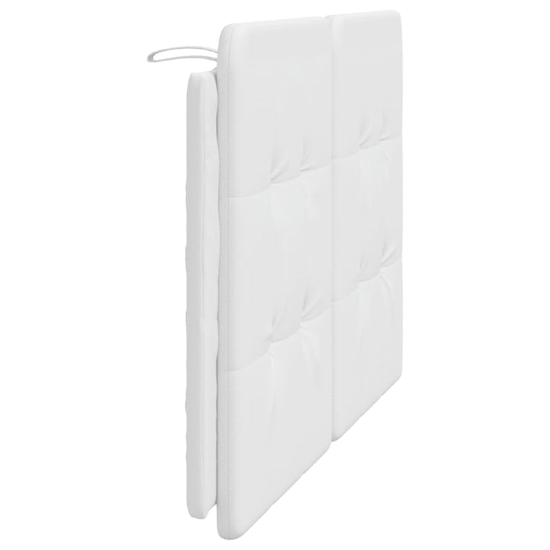 Pernă pentru tăblie pat, Zadar, alb, 140 cm, piele artificială