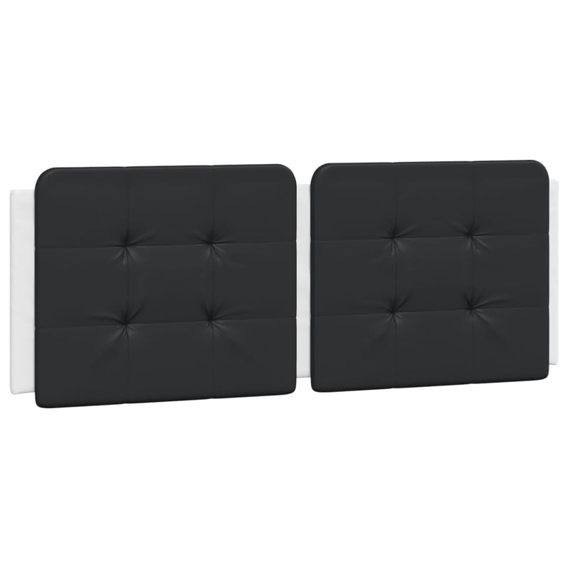 Pernă pentru tăblie pat, Zadar, negru și alb, 140cm, piele artificială