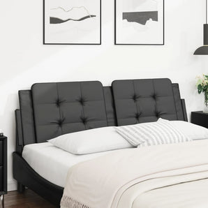 Pernă pentru tăblie pat, Zadar, negru, 160 cm, piele artificială